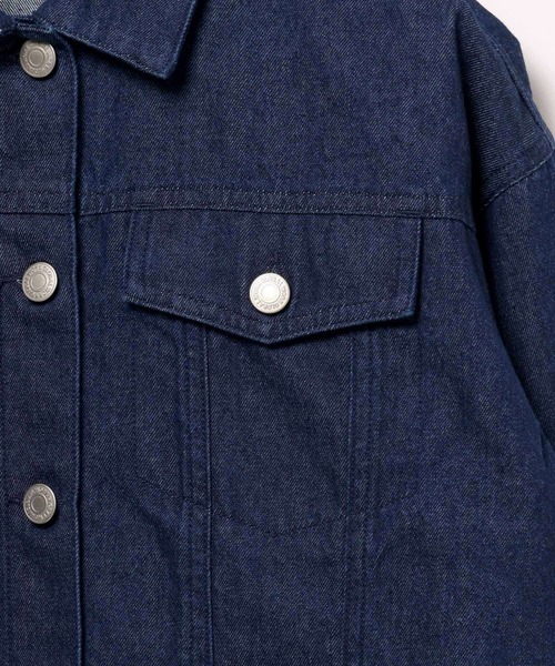 GLOBAL WORK(グローバルワーク)の「ショートデニムGジャン/115807(デニムジャケット・キッズ・ブラック/ネイビー・130cm/140cm/150cm/160cm)」の17枚目の写真