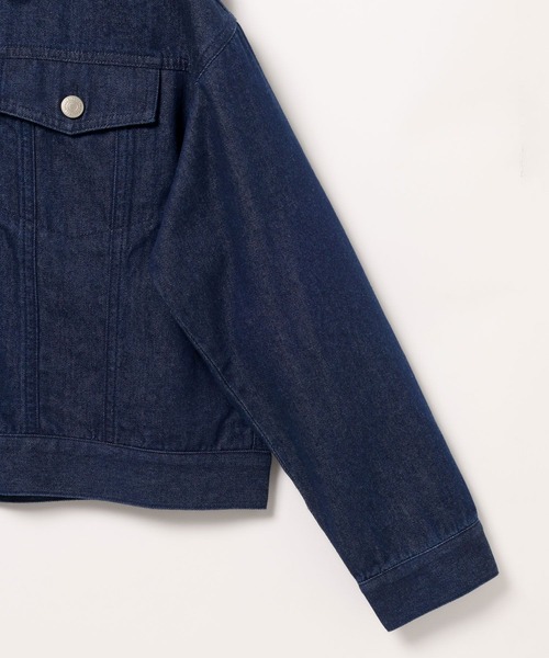GLOBAL WORK(グローバルワーク)の「ショートデニムGジャン/115807(デニムジャケット・キッズ・ブラック/ネイビー・130cm/140cm/150cm/160cm)」の14枚目の写真