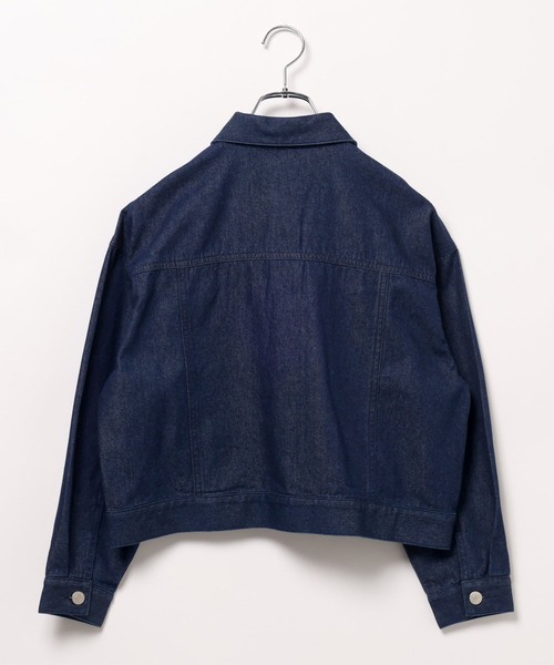 GLOBAL WORK(グローバルワーク)の「ショートデニムGジャン/115807(デニムジャケット・キッズ・ブラック/ネイビー・130cm/140cm/150cm/160cm)」の12枚目の写真