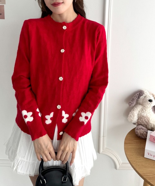 FRACOMINA 売れ筋商品|||フラコミーナ カーディガン アウター レディース Cardigans Red カーディガン .-- PACO （レッド） -MANGO - マンゴ公式