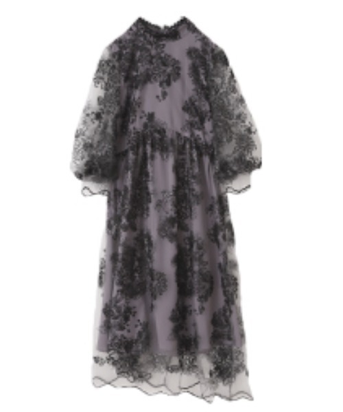 HUG.U（ハグユー）の「袖あり。ボレロ・ネックレス要らずな『結婚式ワンピ』（ワンピース・レディース・ネイビー/ラベンダー/ライトベージュ/ブラック・M/L/XL）」の12枚目の写真