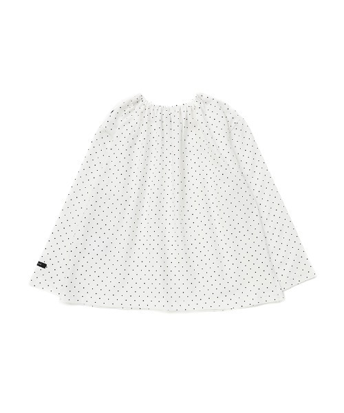 n.o.u.s(ノウズ)の「n.o.u.s スカラップ衿長袖Tシャツ(Tシャツ/カットソー・キッズ・オフホワイト/チャコールグレー・110cm/100cm/90cm/80cm/140cm/130cm/120cm)」の4枚目の写真