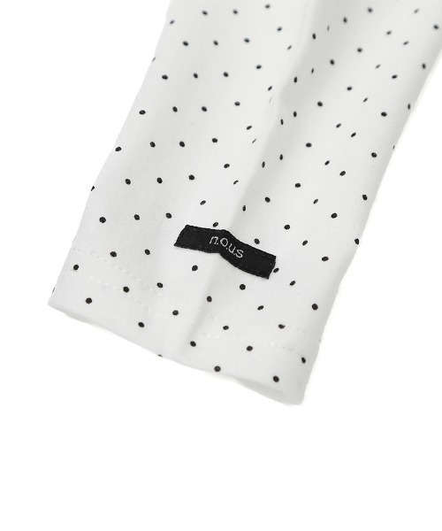 n.o.u.s(ノウズ)の「n.o.u.s スカラップ衿長袖Tシャツ(Tシャツ/カットソー・キッズ・オフホワイト/チャコールグレー・110cm/100cm/90cm/80cm/140cm/130cm/120cm)」の13枚目の写真