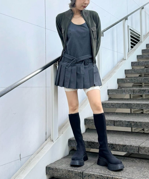 Oriens JOURNAL STANDARD(オリエンス ジャーナルスタンダード)の「ストレッチレースバイカーパンツ(その他パンツ・レディース・ブラック/アイボリー/ブルー・FREE)」の18枚目の写真