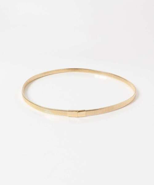 KBF(ケイビーエフ)の「スプリングメタルベルト(ベルト・レディース・ゴールド/シルバー・ONE)」の5枚目の写真