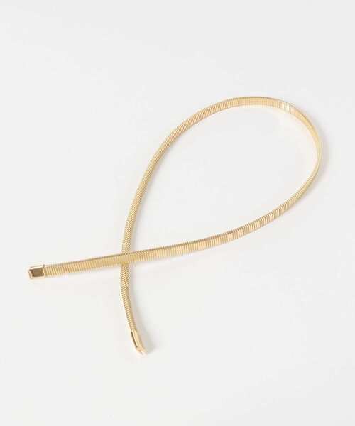 KBF(ケイビーエフ)の「スプリングメタルベルト(ベルト・レディース・ゴールド/シルバー・ONE)」の4枚目の写真