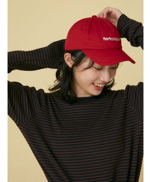 Ungrid（アングリッド）の「エンブロイダリーロゴキャップ（キャップ・レディース・オフホワイト/レッド/ネイビー/パープル・FREE）」の12枚目の写真