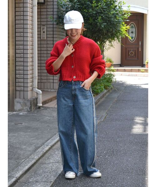 Ungrid（アングリッド）の「エンブロイダリーロゴキャップ（キャップ・レディース・オフホワイト/レッド/ネイビー/パープル・FREE）」の22枚目の写真