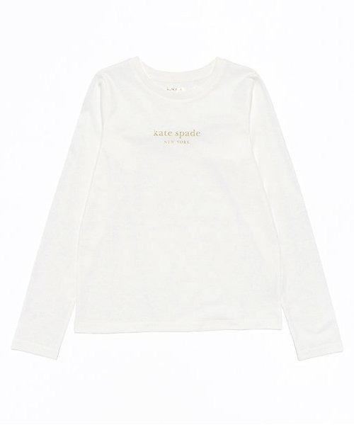【セール】ガールズ ベーシックロゴ長袖Tシャツ（Tシャツ/カットソー）｜kate spade new york kids（ケイトスペードニューヨーク）