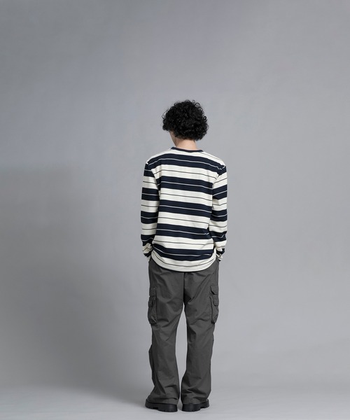 aimoha(アイモハ)の「aimoha men Striped Serenity Crewneck Sweater(スウェット・メンズ・ブルー/ブラック/グリーン・MEDIUM/LARGE/X-LARGE/XX-LARGE/XXX-LARGE)」の16枚目の写真