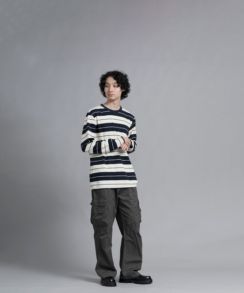 aimoha(アイモハ)の「aimoha men Striped Serenity Crewneck Sweater(スウェット・メンズ・ブルー/ブラック/グリーン・MEDIUM/LARGE/X-LARGE/XX-LARGE/XXX-LARGE)」の19枚目の写真