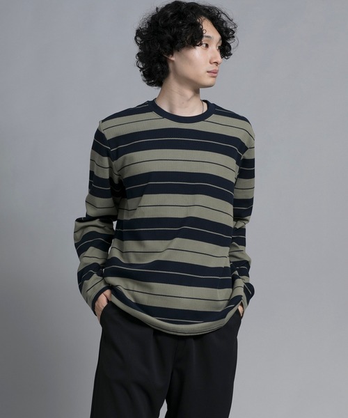 aimoha(アイモハ)の「aimoha men Striped Serenity Crewneck Sweater(スウェット・メンズ・ブルー/ブラック/グリーン・MEDIUM/LARGE/X-LARGE/XX-LARGE/XXX-LARGE)」の20枚目の写真