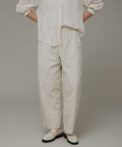 URBAN RESEARCH Sonny Label（アーバンリサーチサニーレーベル）の「コットンワッシャーワイドイージーパンツ（その他パンツ・レディース・ブラック/ネイビー/ホワイト系その他・FREE）」の5枚目の写真