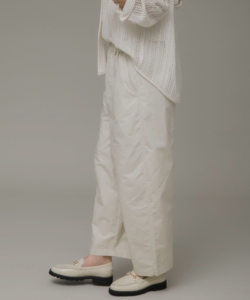 URBAN RESEARCH Sonny Label（アーバンリサーチサニーレーベル）の「コットンワッシャーワイドイージーパンツ（その他パンツ・レディース・ブラック/ネイビー/ホワイト系その他・FREE）」の6枚目の写真