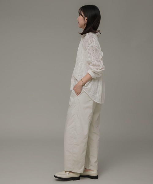 URBAN RESEARCH Sonny Label（アーバンリサーチサニーレーベル）の「コットンワッシャーワイドイージーパンツ（その他パンツ・レディース・ブラック/ネイビー/ホワイト系その他・FREE）」の11枚目の写真