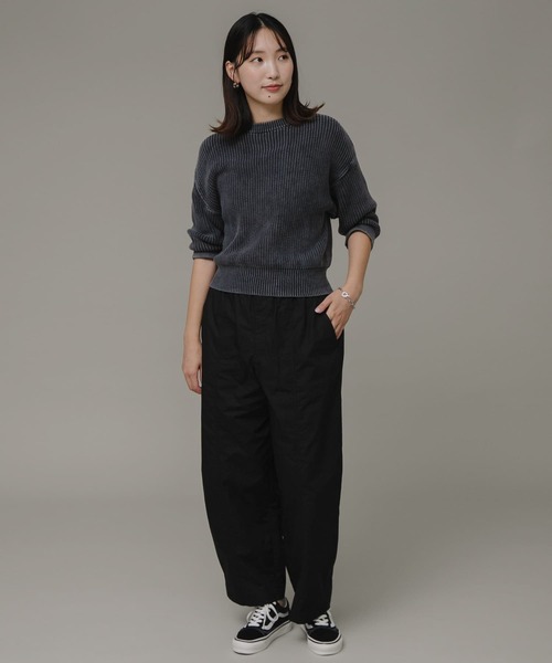 URBAN RESEARCH Sonny Label（アーバンリサーチサニーレーベル）の「コットンワッシャーワイドイージーパンツ（その他パンツ・レディース・ブラック/ネイビー/ホワイト系その他・FREE）」の17枚目の写真