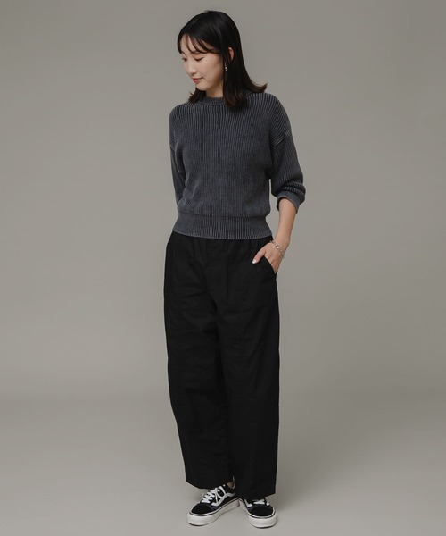 URBAN RESEARCH Sonny Label（アーバンリサーチサニーレーベル）の「コットンワッシャーワイドイージーパンツ（その他パンツ・レディース・ブラック/ネイビー/ホワイト系その他・FREE）」の18枚目の写真