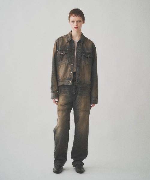 Juha（ユハ）の「RUST SHORT DENIM JACKET（デニムジャケット・メンズ・インディゴブルー/ブラック・4/3）」の13枚目の写真