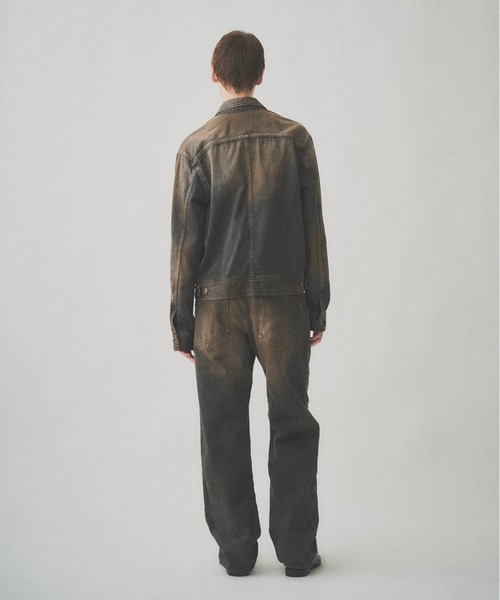 Juha（ユハ）の「RUST SHORT DENIM JACKET（デニムジャケット・メンズ・インディゴブルー/ブラック・4/3）」の4枚目の写真