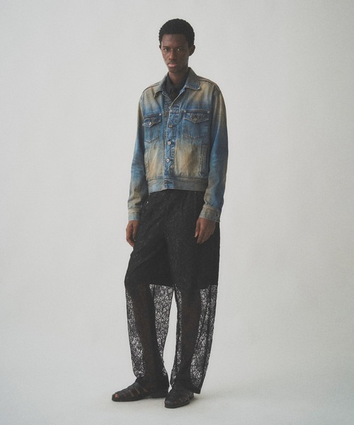 Juha（ユハ）の「RUST SHORT DENIM JACKET（デニムジャケット・メンズ・インディゴブルー/ブラック・4/3）」の5枚目の写真
