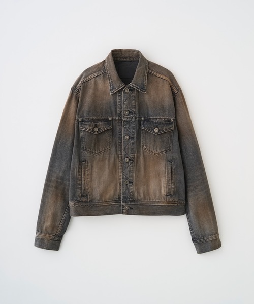 Juha（ユハ）の「RUST SHORT DENIM JACKET（デニムジャケット・メンズ・インディゴブルー/ブラック・4/3）」の9枚目の写真
