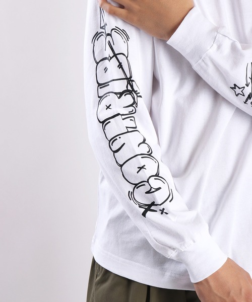 WESTSEA（ウエストシー）の「おばけ刺繍 袖プリントロンTEE（Tシャツ/カットソー・メンズ・ホワイト/ホワイト系その他/ブラック系その他/ブラック・M/L）」の8枚目の写真