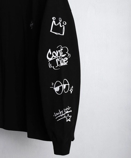 おばけ刺繍 袖プリントロンTEE（Tシャツ/カットソー）｜WESTSEA