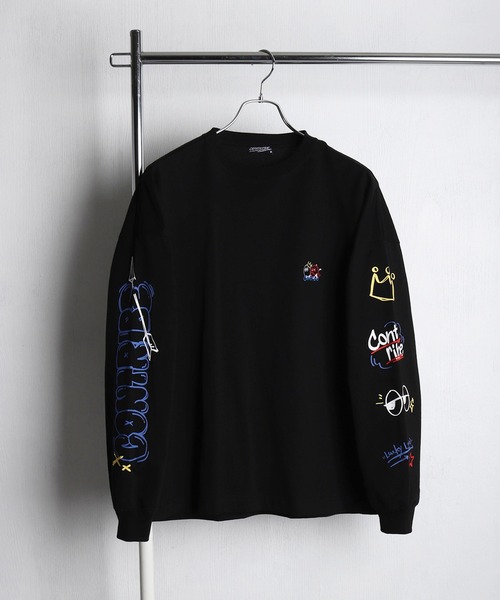 おばけ刺繍 袖プリントロンTEE（Tシャツ/カットソー）｜WESTSEA