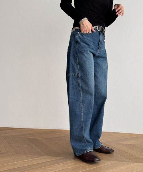 canal jean BLUE BRICK low loose デニム canal jean BLUE BRICK low loose デニム