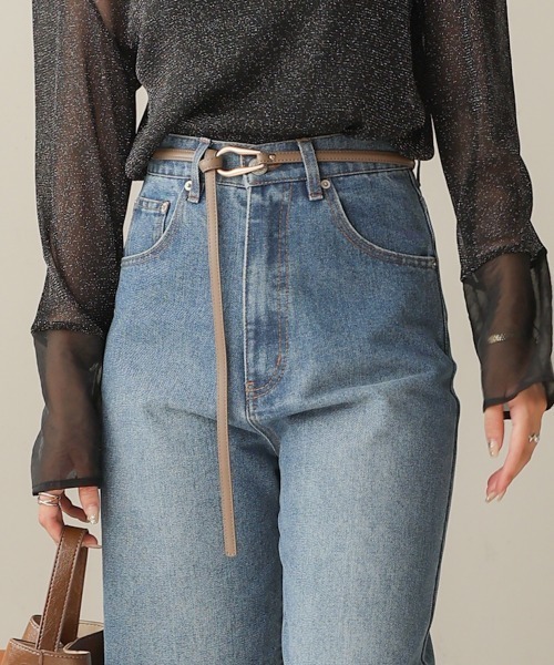 Bab（バブ）の「ニュアンスモチーフベルト（ベルト・レディース・ブラウン/グリーン/アイボリー/ブラック/グレイッシュベージュ・ONESIZE）」の4枚目の写真