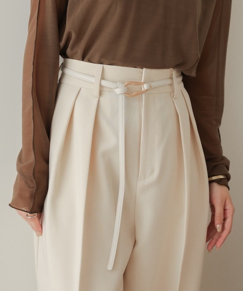 Bab（バブ）の「ニュアンスモチーフベルト（ベルト・レディース・ブラウン/グリーン/アイボリー/ブラック/グレイッシュベージュ・ONESIZE）」の6枚目の写真