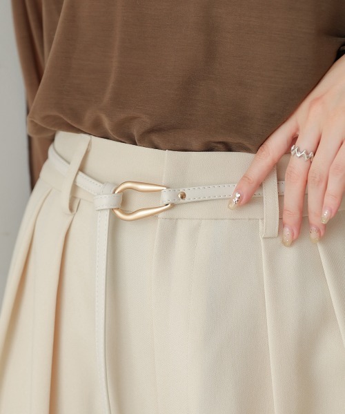 Bab（バブ）の「ニュアンスモチーフベルト（ベルト・レディース・ブラウン/グリーン/アイボリー/ブラック/グレイッシュベージュ・ONESIZE）」の7枚目の写真