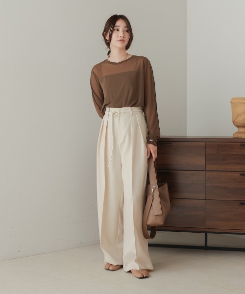 Bab（バブ）の「ニュアンスモチーフベルト（ベルト・レディース・ブラウン/グリーン/アイボリー/ブラック/グレイッシュベージュ・ONESIZE）」の8枚目の写真