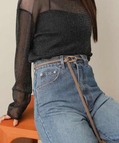 Bab（バブ）の「ニュアンスモチーフベルト（ベルト・レディース・ブラウン/グリーン/アイボリー/ブラック/グレイッシュベージュ・ONESIZE）」の19枚目の写真