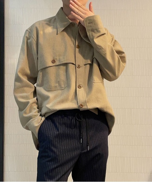 【セール】ダブルマッキーノシャツジャケット（シャツ/ブラウス）｜1chaku.（イッチャク）