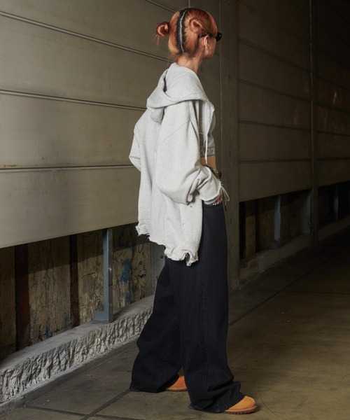sedacle(セダクル)の「レイヤード風デニム(デニムパンツ・メンズ・ブラック/インディゴブルー・SMALL/MEDIUM/LARGE)」の10枚目の写真