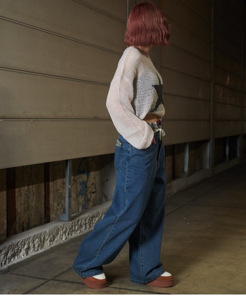 sedacle(セダクル)の「レイヤード風デニム(デニムパンツ・メンズ・ブラック/インディゴブルー・SMALL/MEDIUM/LARGE)」の22枚目の写真