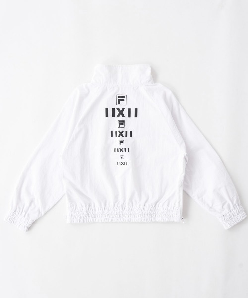 FILA（フィラ）の「シルエット調整可能ハーフジップジャケット（ジャージ・キッズ・ホワイト/ブラック/グレー・130/140/150/160/170）」の4枚目の写真