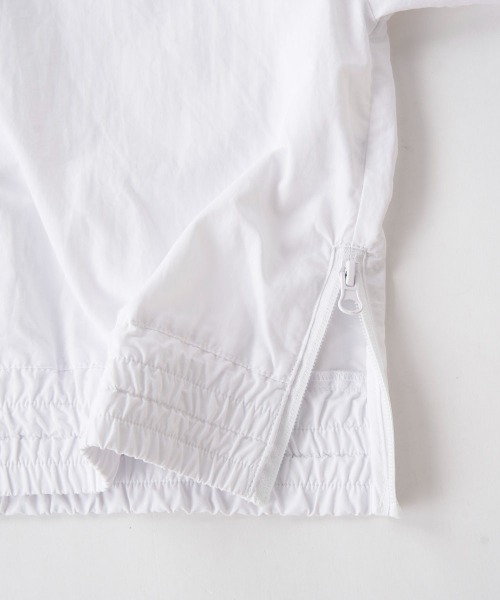 FILA（フィラ）の「シルエット調整可能ハーフジップジャケット（ジャージ・キッズ・ホワイト/ブラック/グレー・130/140/150/160/170）」の5枚目の写真