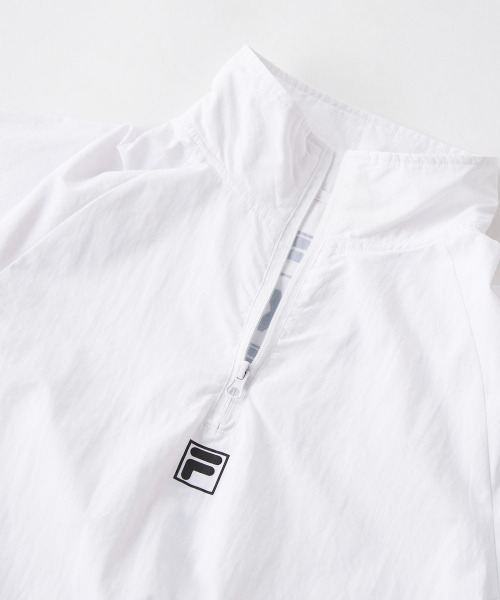 FILA（フィラ）の「シルエット調整可能ハーフジップジャケット（ジャージ・キッズ・ホワイト/ブラック/グレー・130/140/150/160/170）」の6枚目の写真