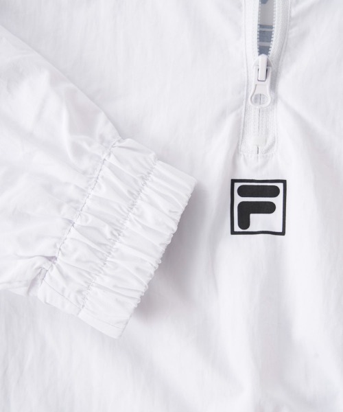 FILA（フィラ）の「シルエット調整可能ハーフジップジャケット（ジャージ・キッズ・ホワイト/ブラック/グレー・130/140/150/160/170）」の7枚目の写真