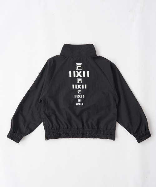 FILA（フィラ）の「シルエット調整可能ハーフジップジャケット（ジャージ・キッズ・ホワイト/ブラック/グレー・130/140/150/160/170）」の8枚目の写真