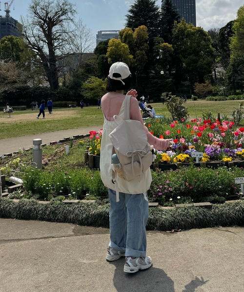 INTER FACTORY（インターファクトリー）の「ちょこび - マザーズリュック made in INTER FACTORY（バックパック/リュック・レディース・ブラック/アイボリー/ベージュ系・FREE）」の12枚目の写真