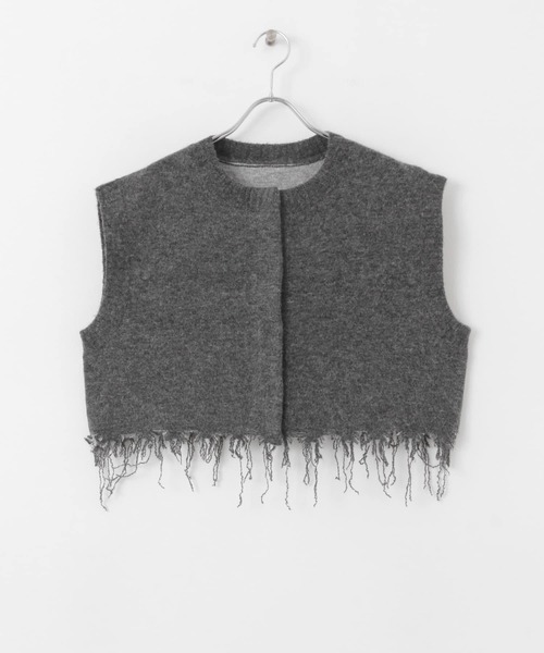 KBF(ケイビーエフ)の「ダメージショートベスト(ベスト・レディース・イエロー/グレー・ONE)」の19枚目の写真