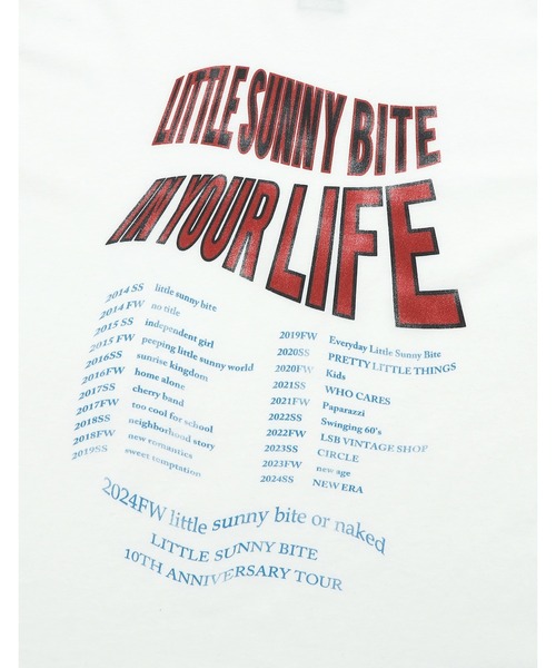 【セール】/Little sunny bite/LSB tour tee（Tシャツ/カットソー）｜Little sunny bite（リトルサニーバイト）
