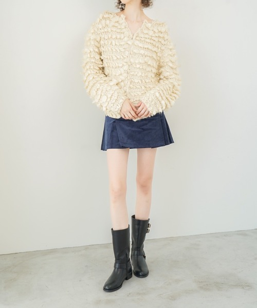 Launa lea(ラウナレア)の「エンジニアブーツ(S148)(ブーツ・レディース・ブラック/ダークブラウン・S/M/L/LL)」の7枚目の写真