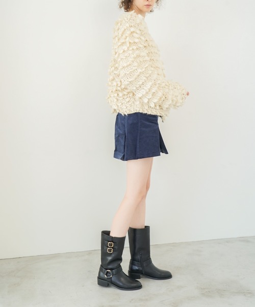 Launa lea(ラウナレア)の「エンジニアブーツ(S148)(ブーツ・レディース・ブラック/ダークブラウン・S/M/L/LL)」の15枚目の写真