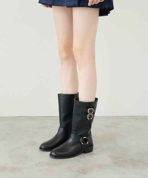 Launa lea(ラウナレア)の「エンジニアブーツ(S148)(ブーツ・レディース・ブラック/ダークブラウン・S/M/L/LL)」の18枚目の写真