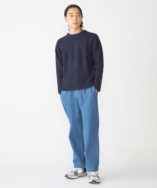 SHIPS（シップス）の「SHIPS: 10オンス デニム イージー パンツ（デニムパンツ・メンズ・ネイビー/ダークグレー/ブルー・MEDIUM/LARGE）」の10枚目の写真