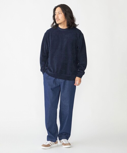 SHIPS（シップス）の「SHIPS: 10オンス デニム イージー パンツ（デニムパンツ・メンズ・ネイビー/ダークグレー/ブルー・MEDIUM/LARGE）」の11枚目の写真